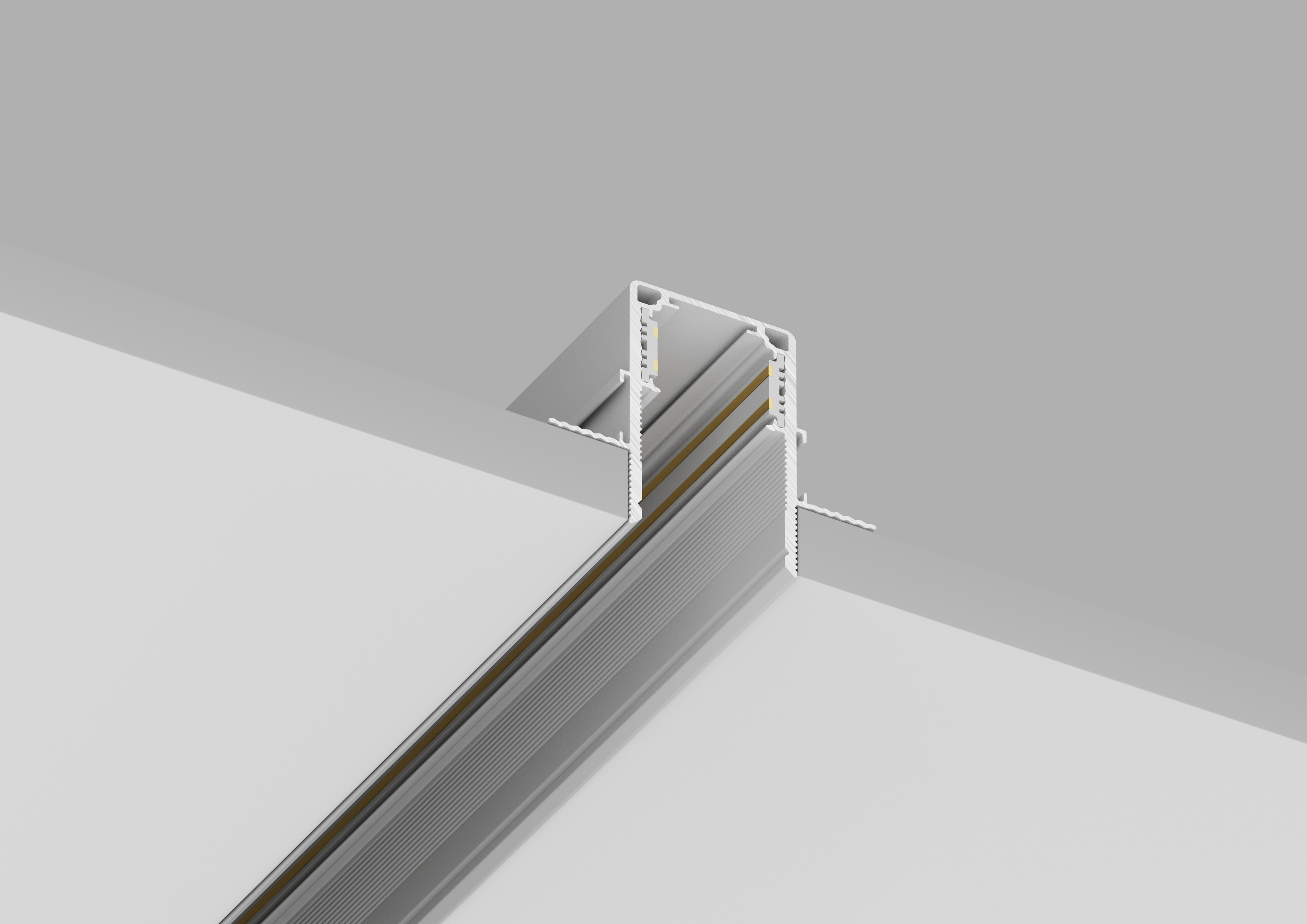 Шинопровод встраиваемый магнитный для гкл12, 5 мм crystal lux clt 0.123 02 l2000 wh